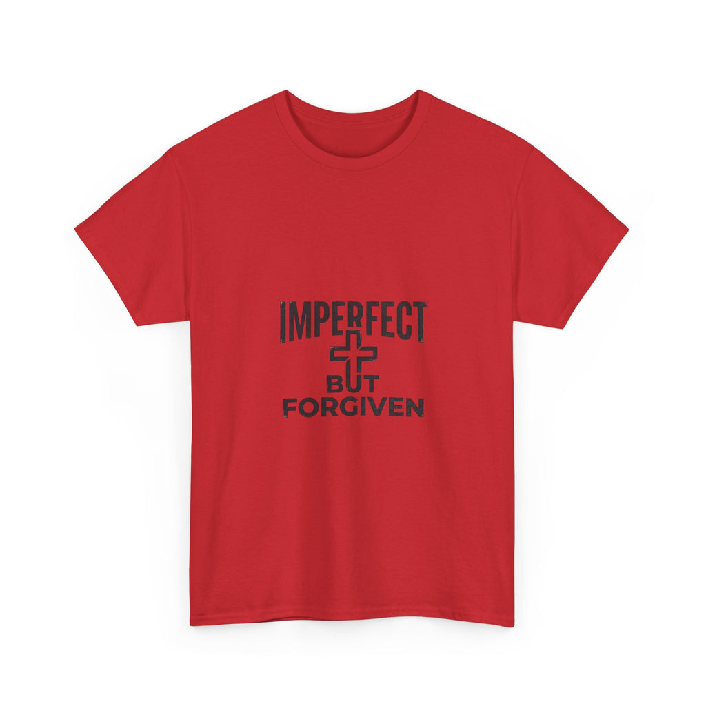 Imperfect But Forgiven T-Shirt | Christian Cross Faith Tee, Religious Apparel