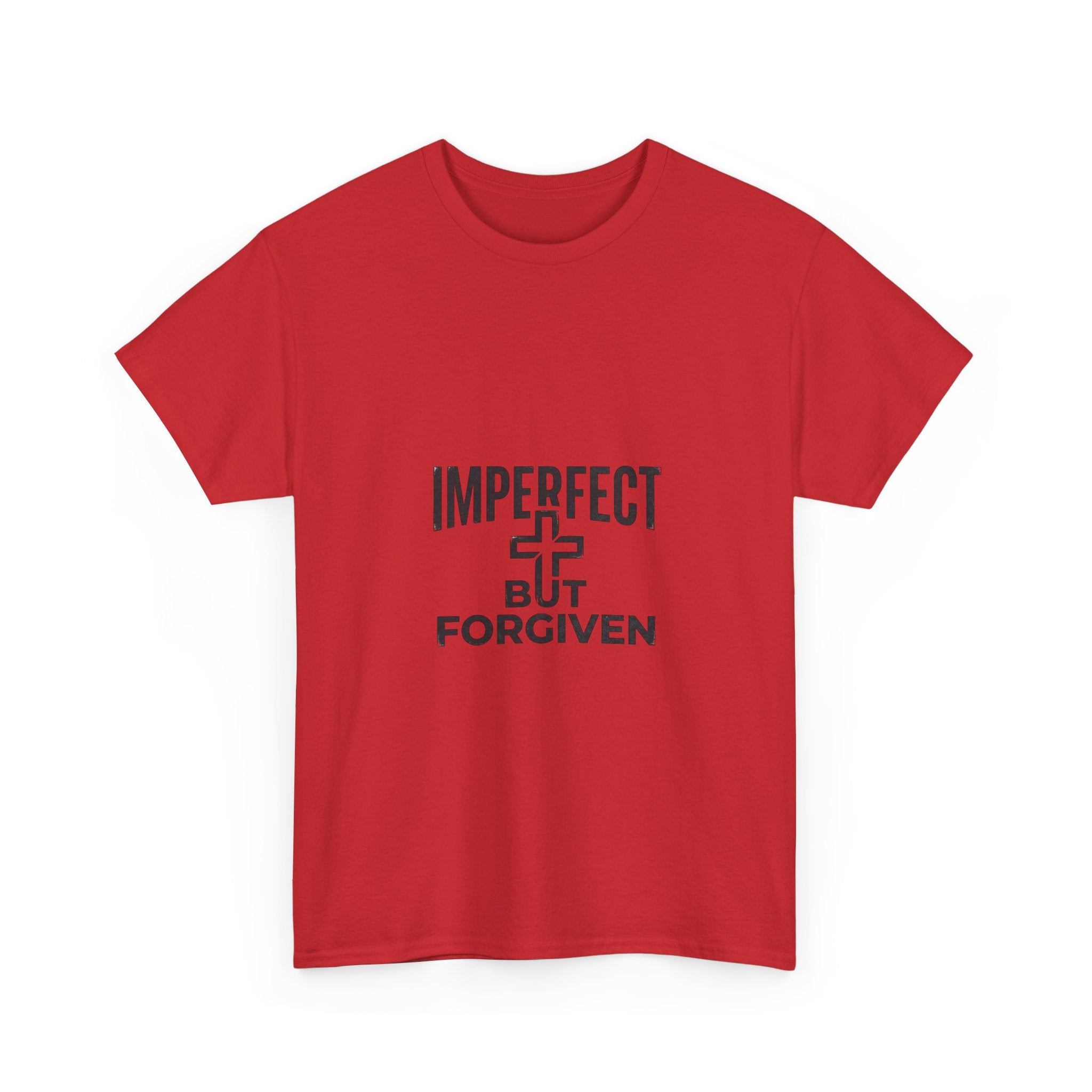 Imperfect But Forgiven T-Shirt | Christian Cross Faith Tee, Religious Apparel