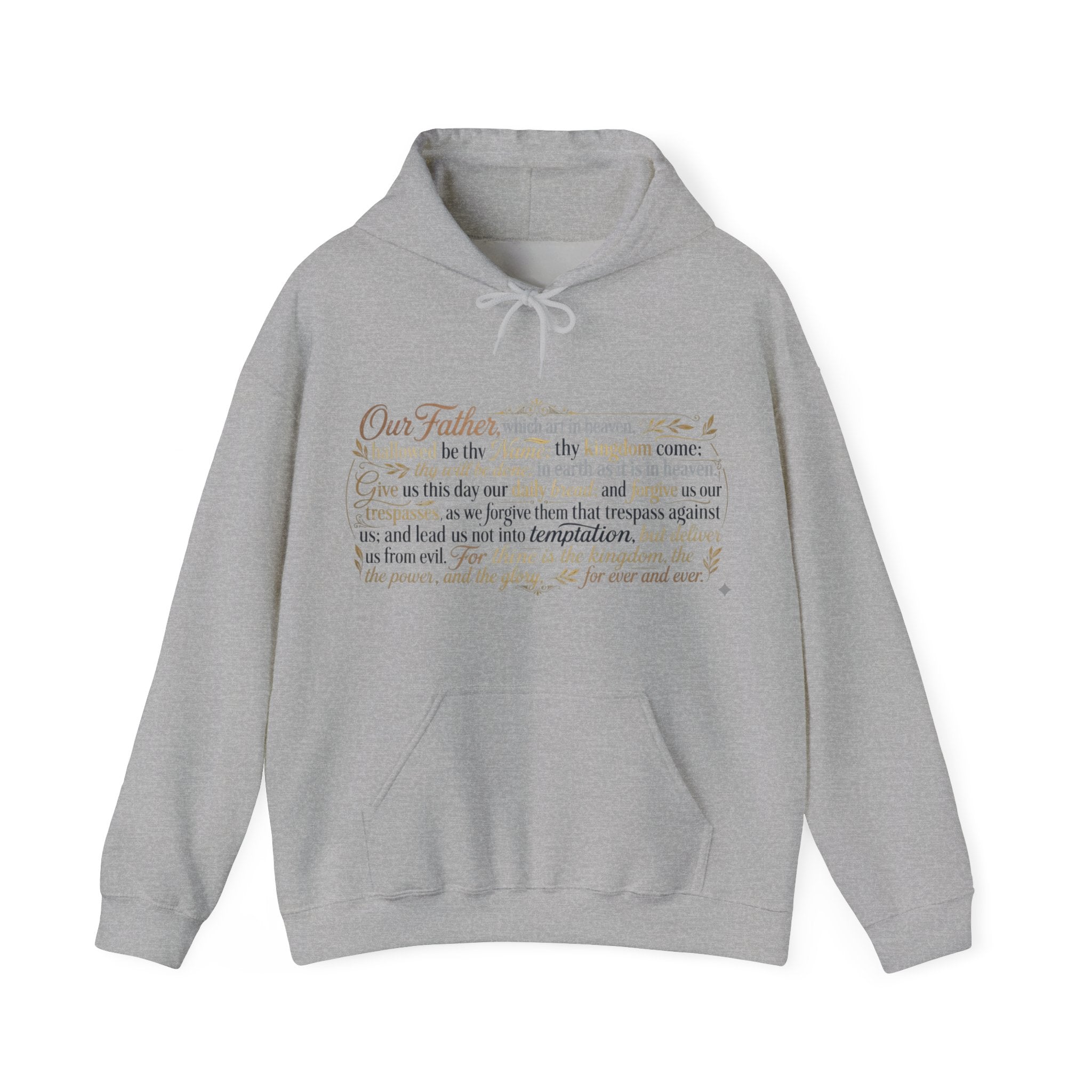 Lord's Prayer Scripture Hoodie | Faith Christian Prayer Pullover