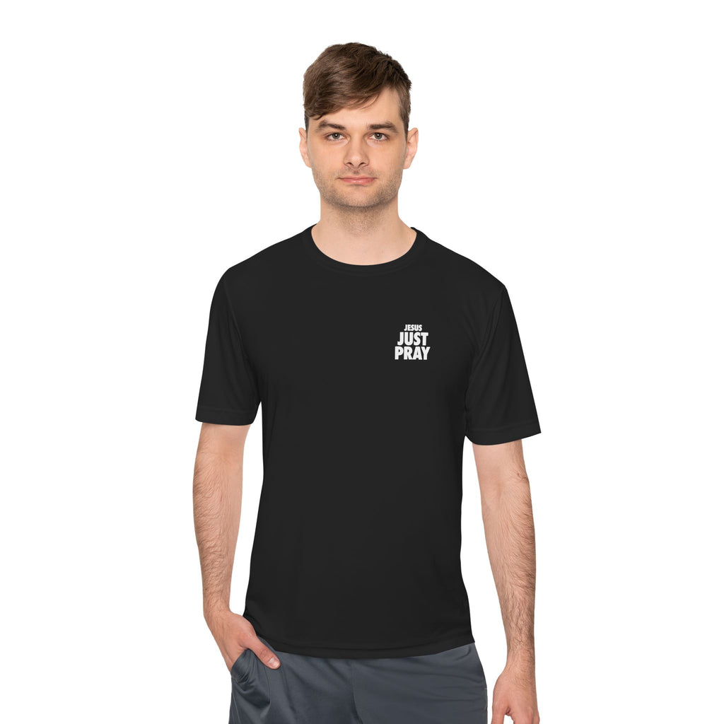 Moisture-Wicking Tee — Minimal "Just Play" Athletic Shirt