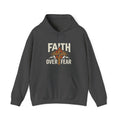 Faith Over Fear Hoodie — Christian Cross Inspirational Pullover