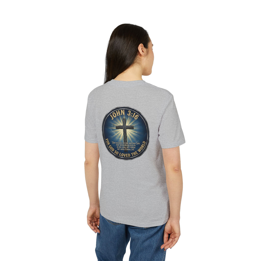 John 3:16 Cross T-shirt | Christian Faith Scripture Tee