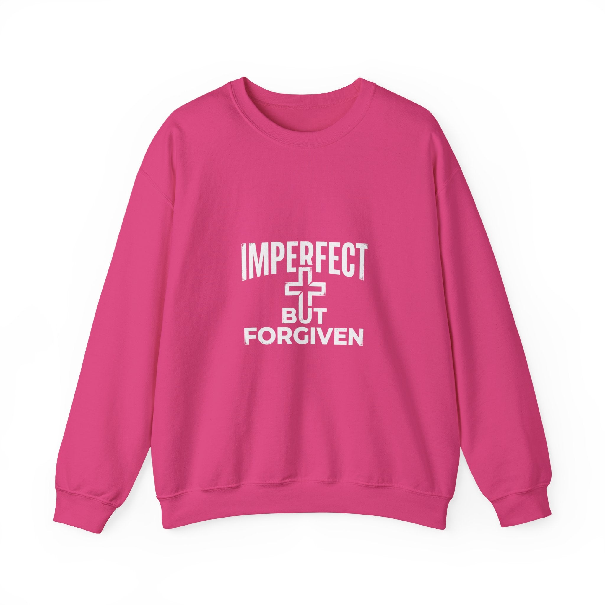 Imperfect But Forgiven sweatshirt | Christian faith cross crewneck