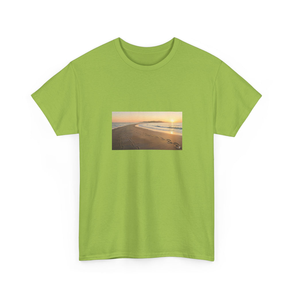 Footprints in the sand poem t-shirt