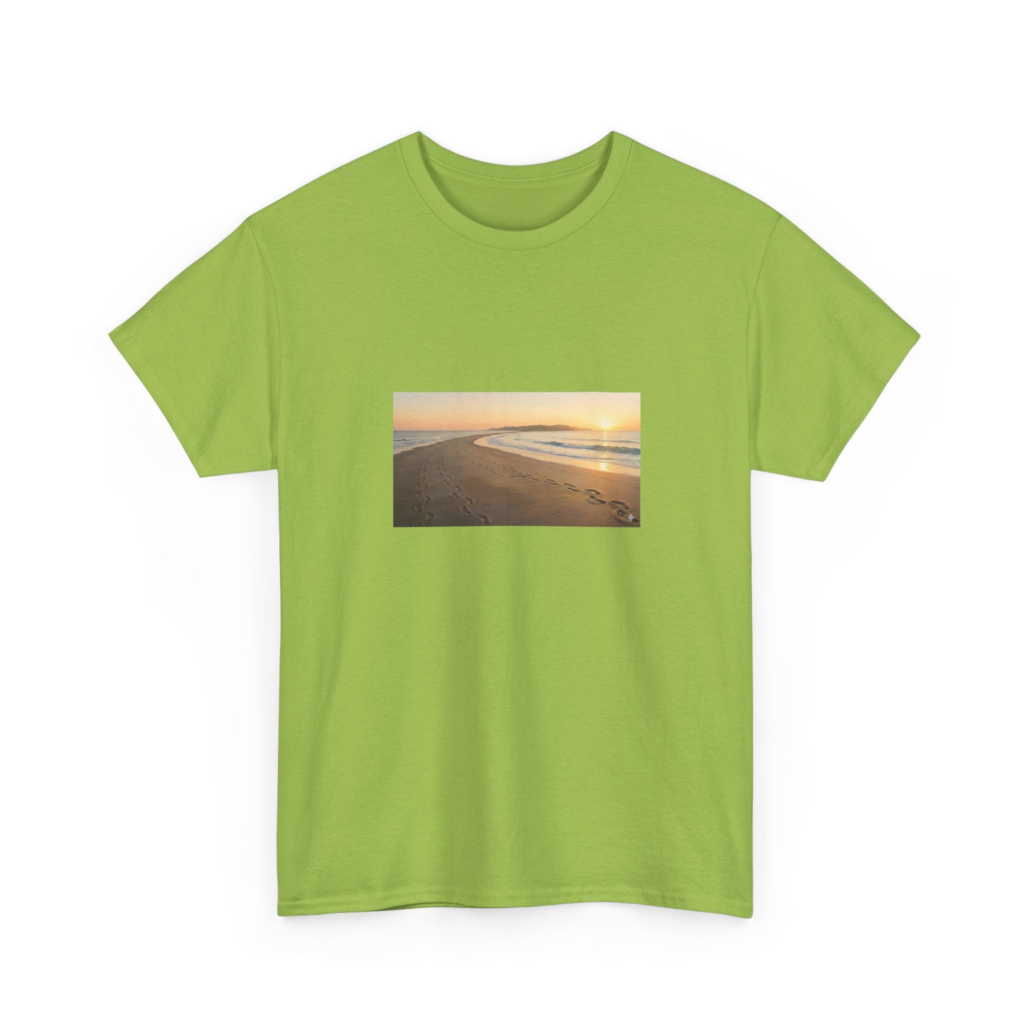 Footprints in the sand poem t-shirt