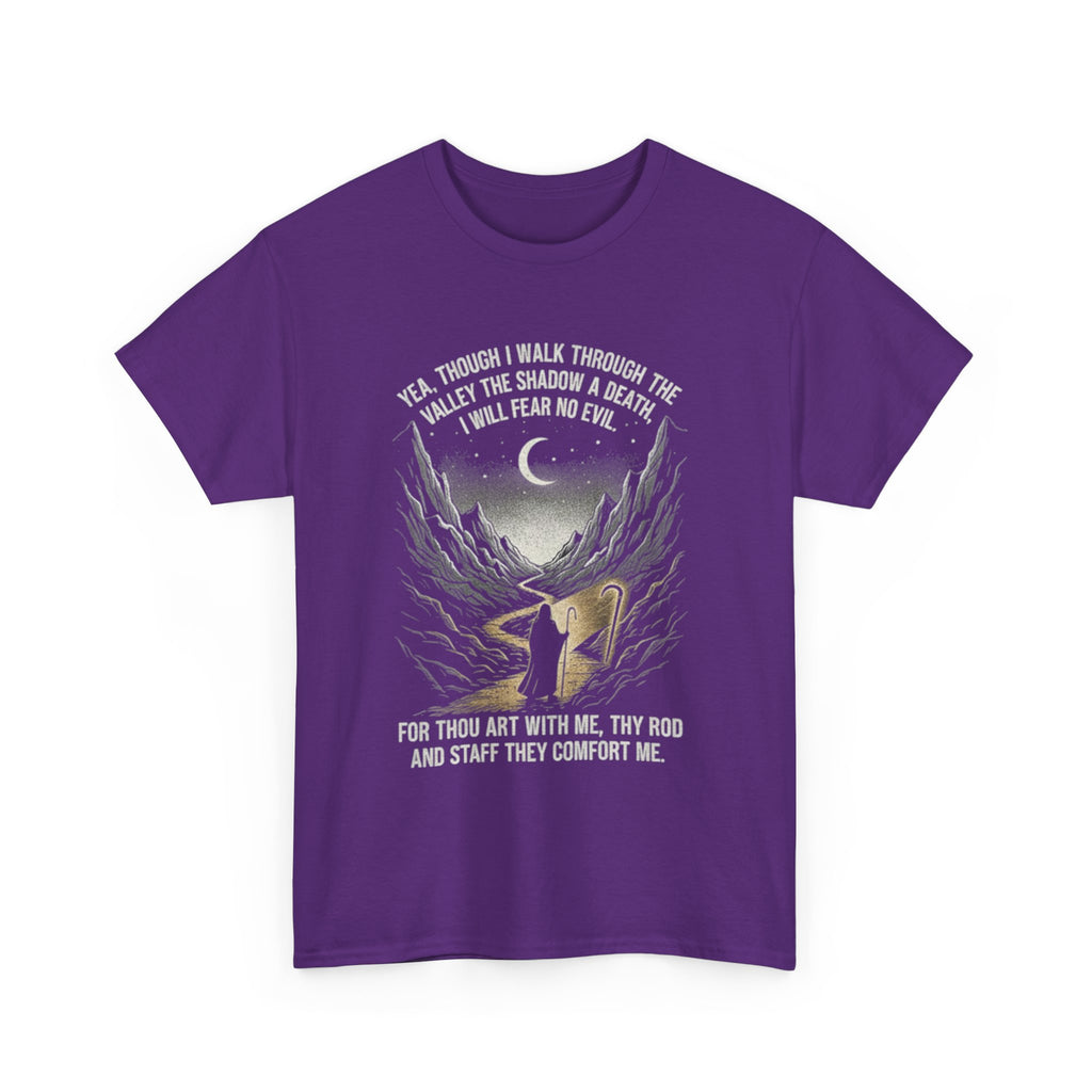 Christian Psalm 23 T-Shirt - 'Yea Though I Walk' Tee