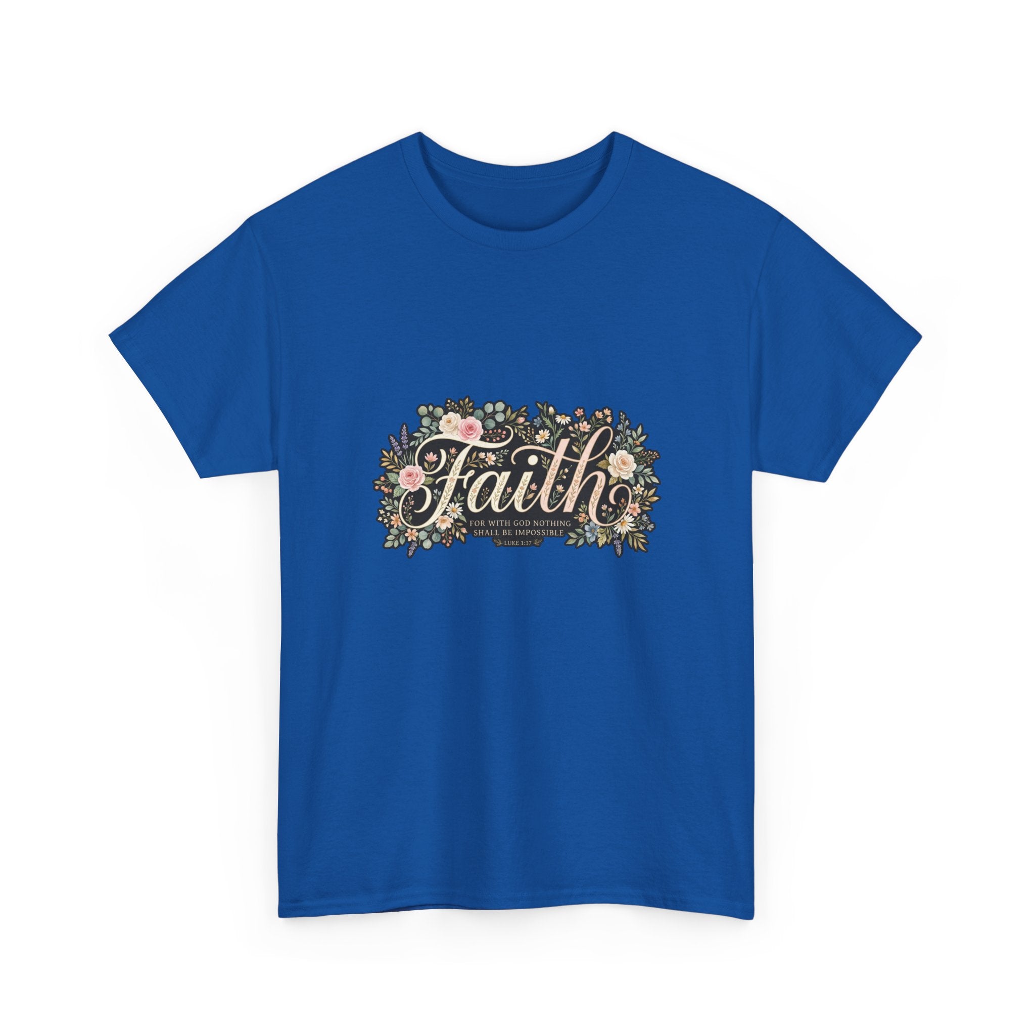 Faith Floral T-Shirt — Inspirational Christian Tee