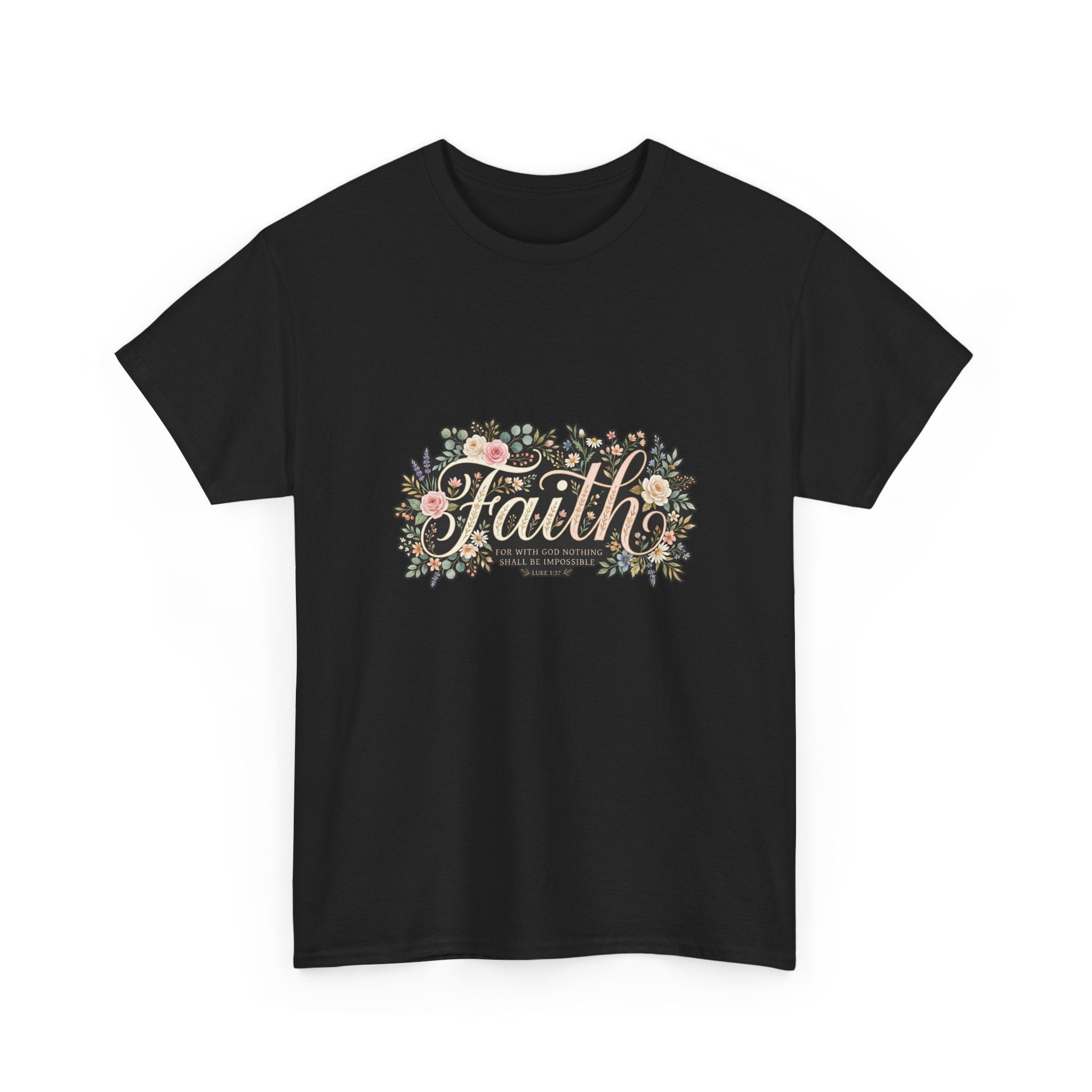 Faith Floral T-Shirt — Inspirational Christian Tee