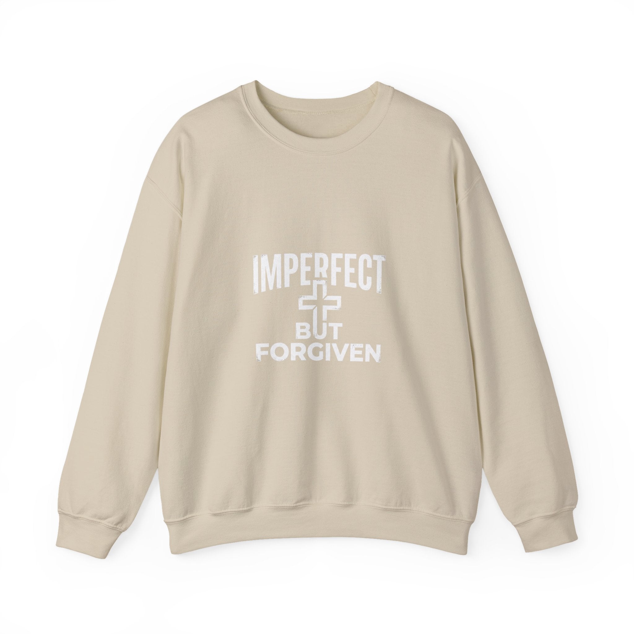 Imperfect But Forgiven sweatshirt | Christian faith cross crewneck