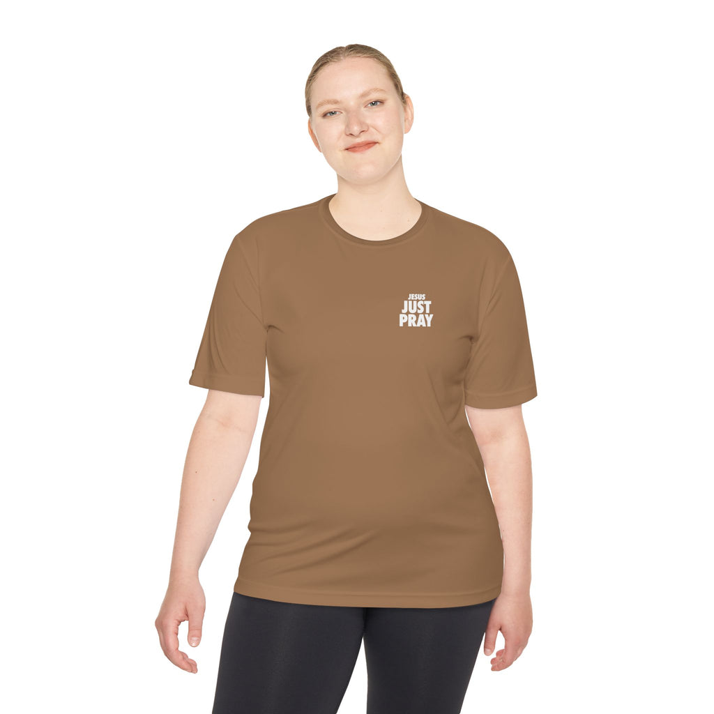 Moisture-Wicking Tee — Minimal "Just Play" Athletic Shirt