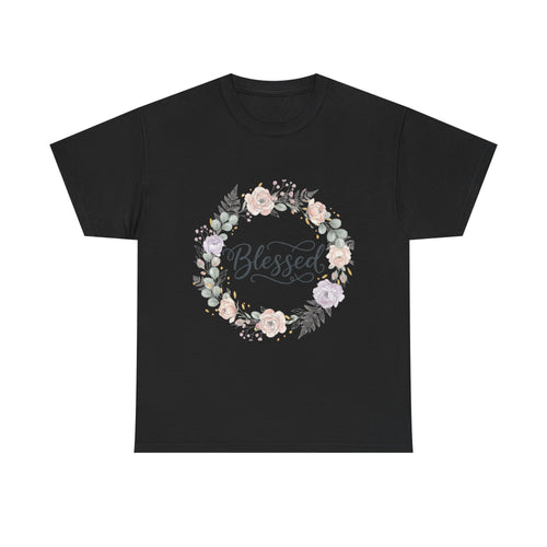 Blessed Floral Tee Christian Inspirational T-Shirt
