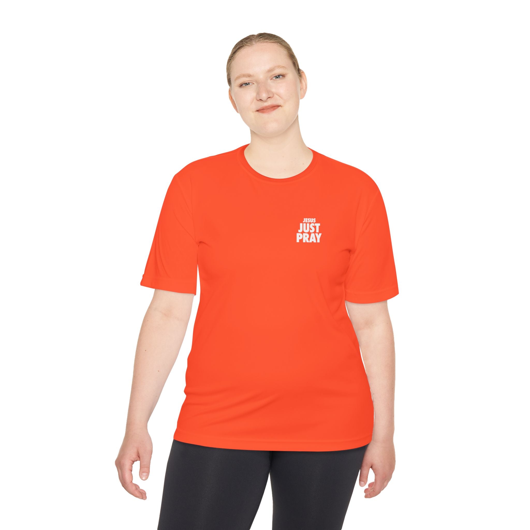 Moisture-Wicking Tee — Minimal "Just Play" Athletic Shirt