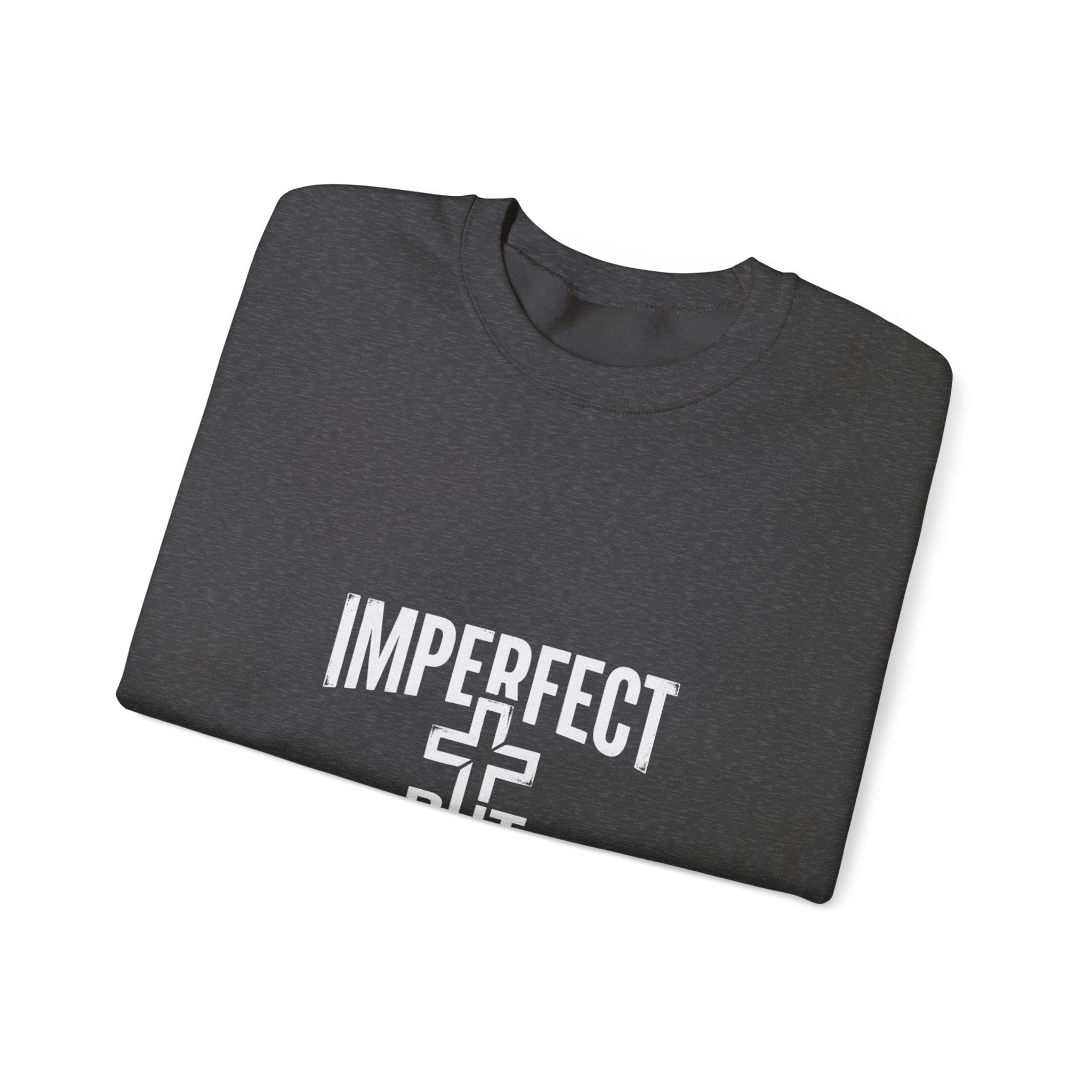 Imperfect But Forgiven sweatshirt | Christian faith cross crewneck