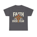 Faith Over Fear T-Shirt — Christian Cross Mountain Inspirational Tee