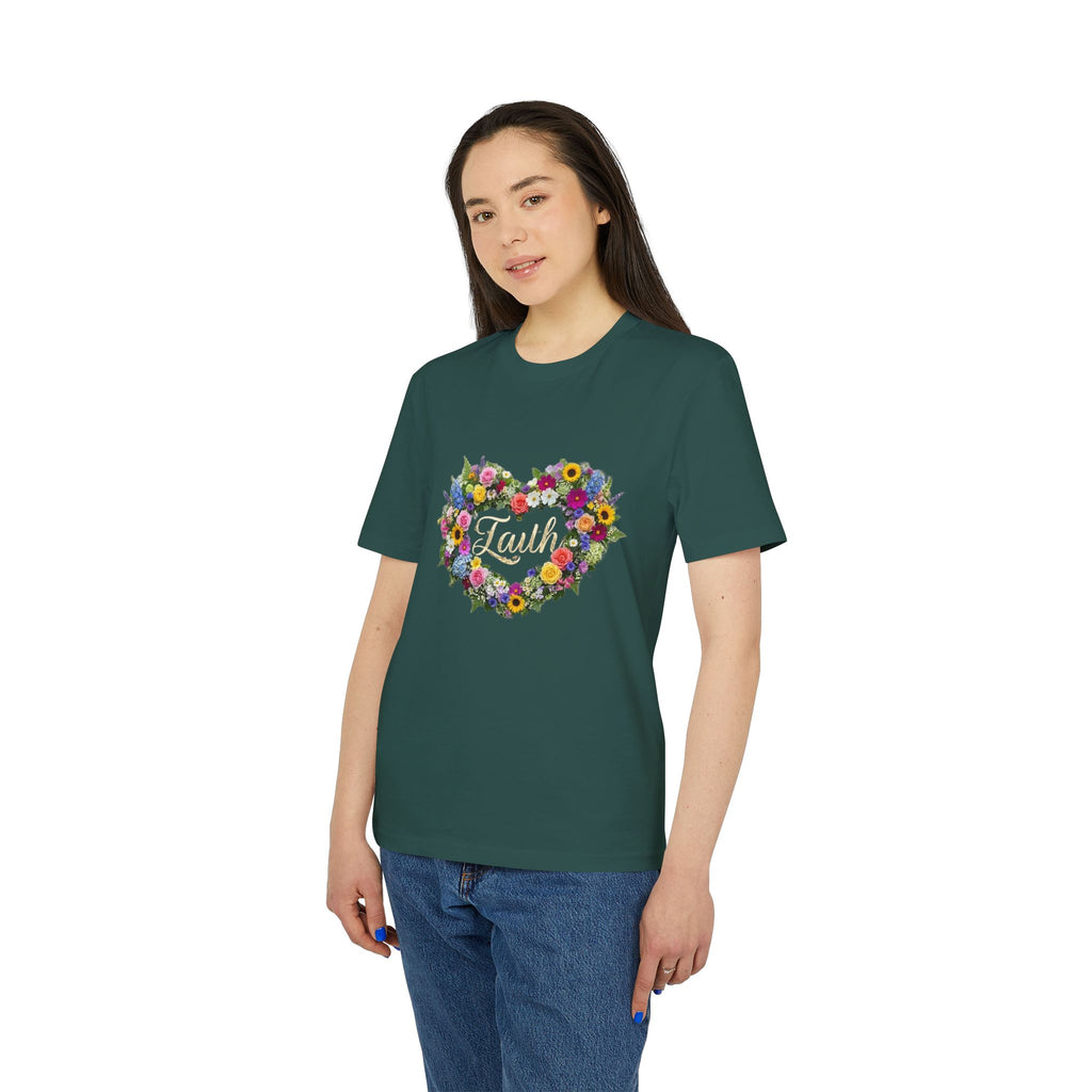 Faith floral heart T-Shirt | Faith shirt