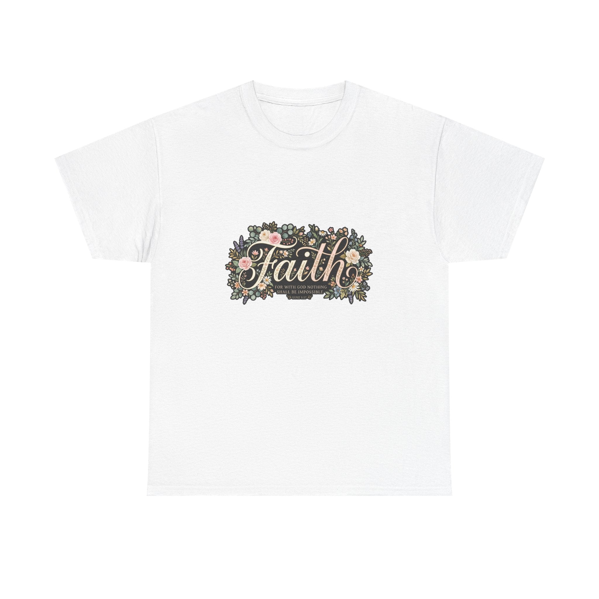 Faith Floral T-Shirt — Inspirational Christian Tee