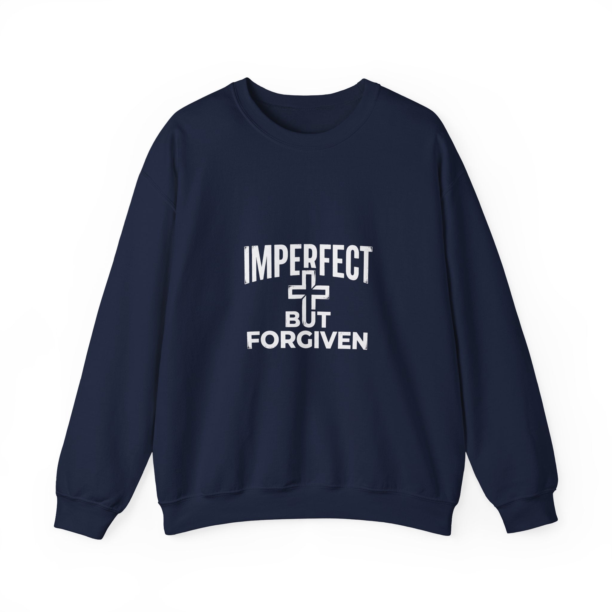 Imperfect But Forgiven sweatshirt | Christian faith cross crewneck