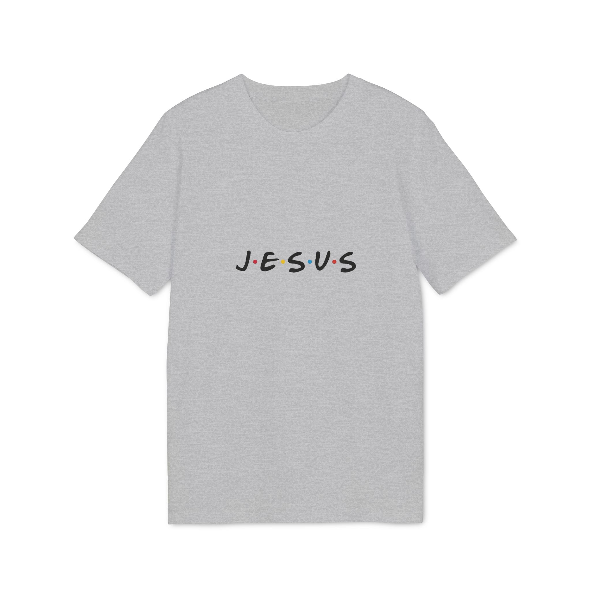 Jesus Graphic T-Shirt — Minimal Faith Tee with Colorful Dots