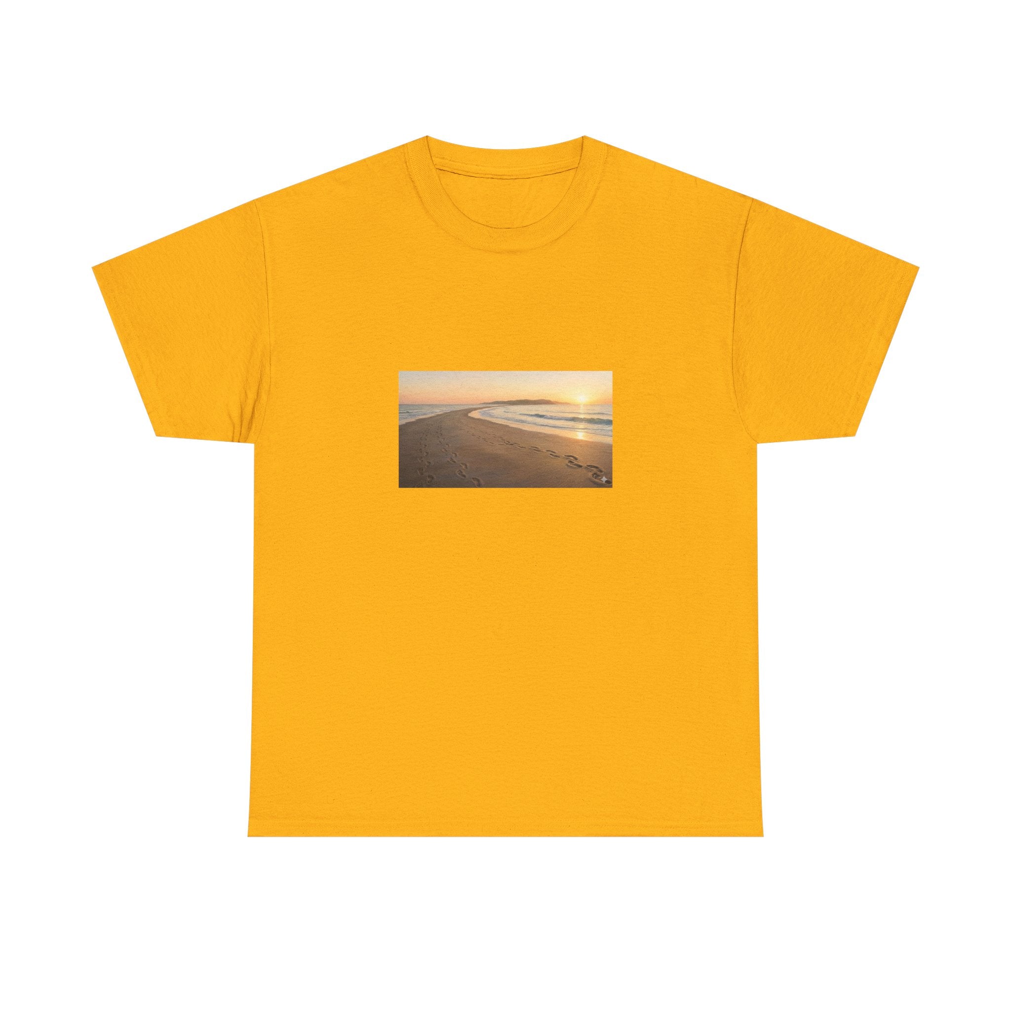Footprints in the sand poem t-shirt