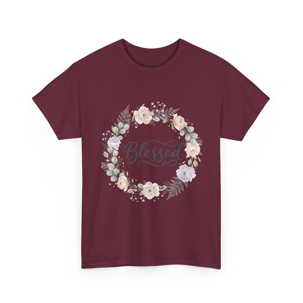 Blessed Floral Tee Christian Inspirational T-Shirt
