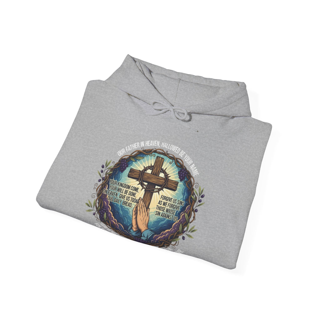 Christian Hoodie — Cross Design with Bible Verse (Faith-Inspired Pullover)