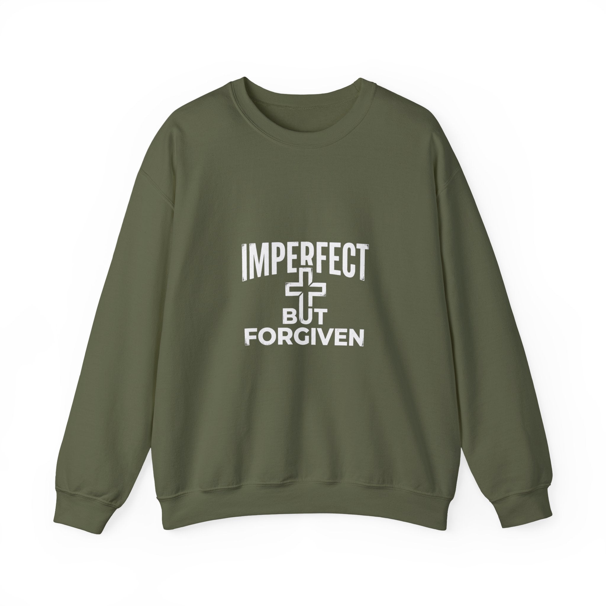 Imperfect But Forgiven sweatshirt | Christian faith cross crewneck