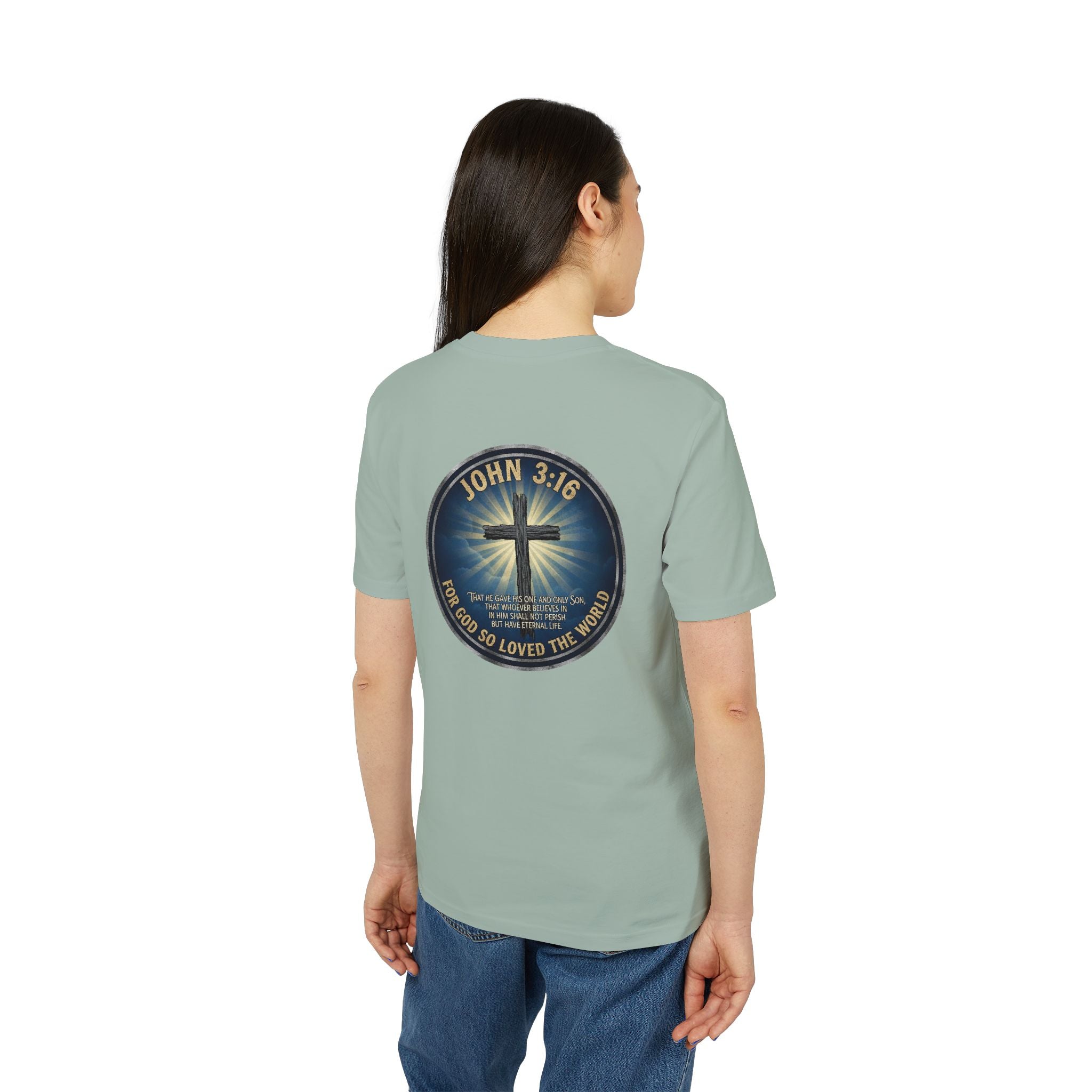 John 3:16 Cross T-shirt | Christian Faith Scripture Tee