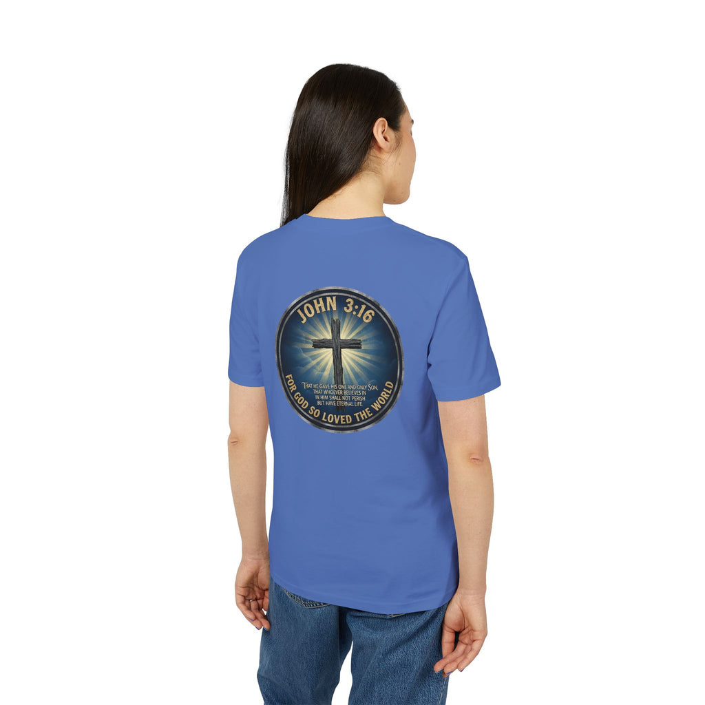 John 3:16 Cross T-shirt | Christian Faith Scripture Tee