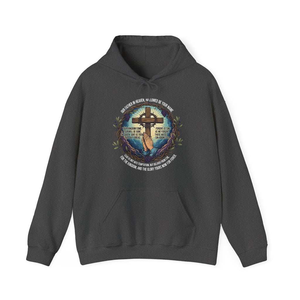 Christian Hoodie — Cross Design with Bible Verse (Faith-Inspired Pullover)