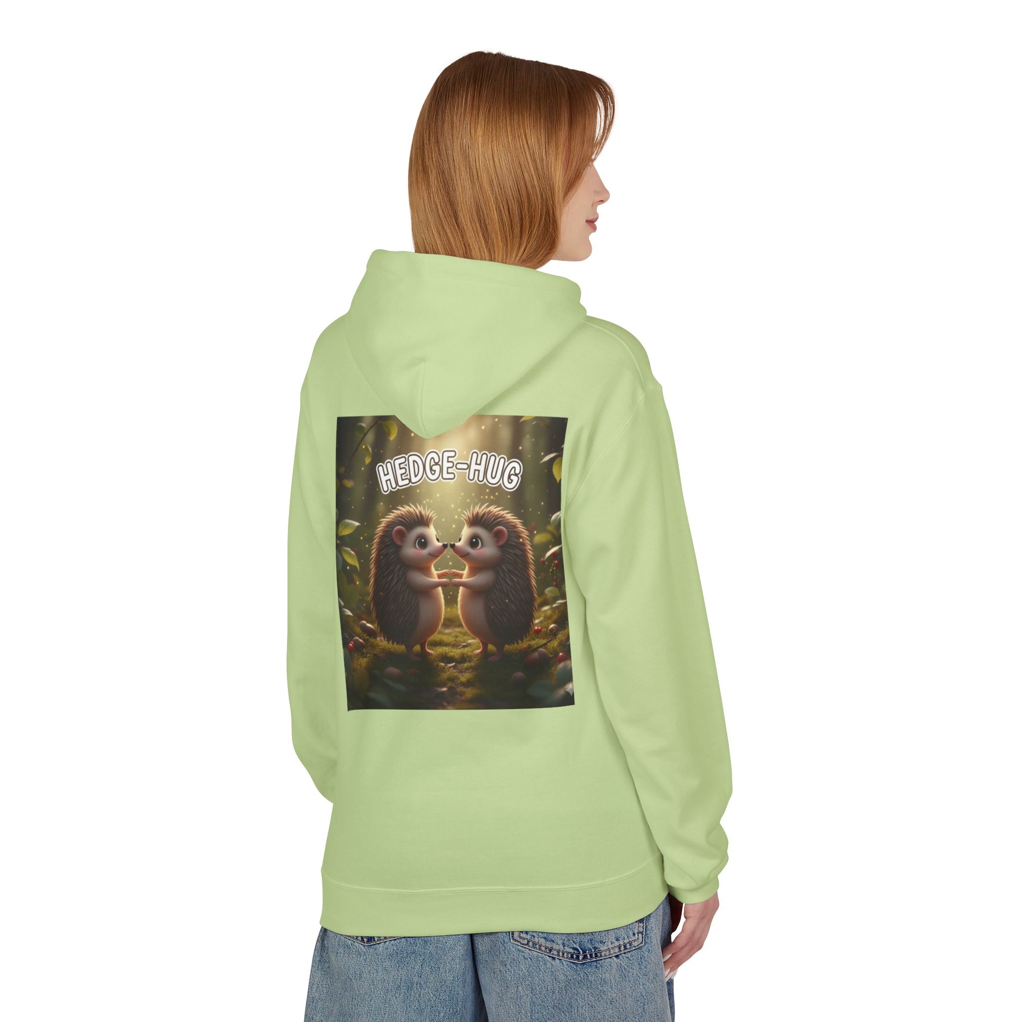 Hedge Hug Hedgehogs Hoodie | Cute Animal Woodland Illustration