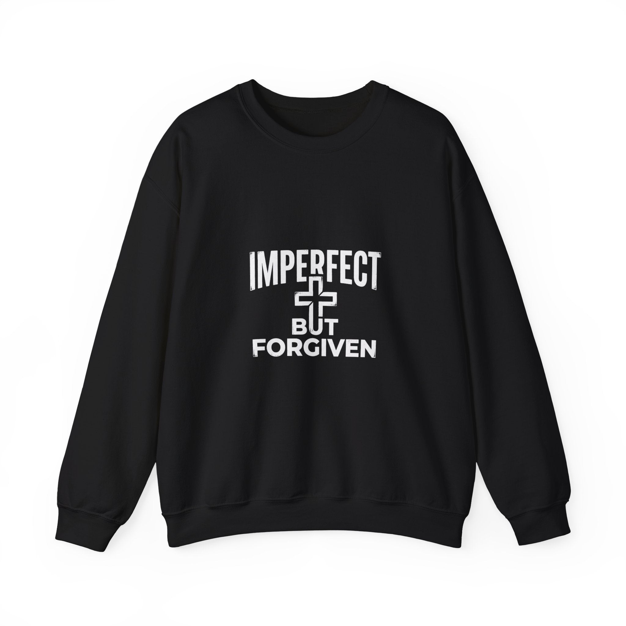 Imperfect But Forgiven sweatshirt | Christian faith cross crewneck