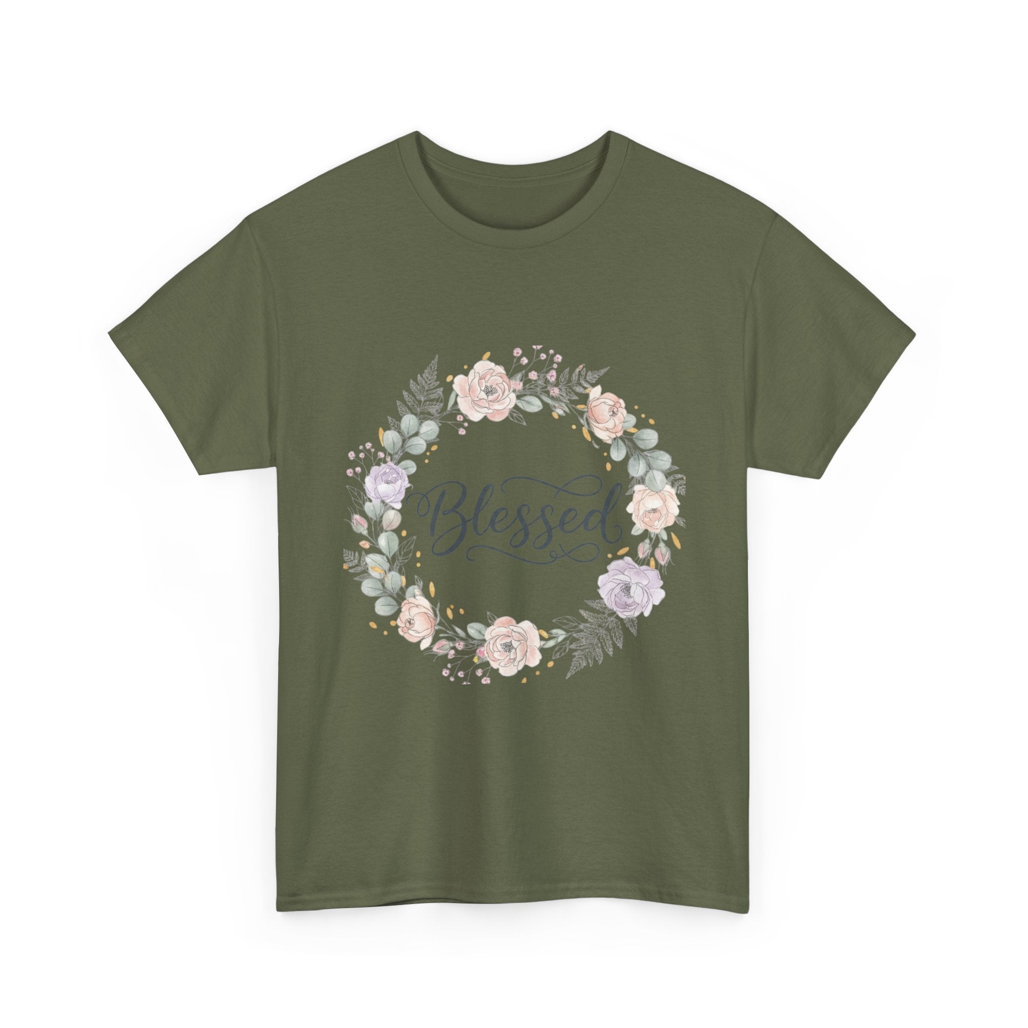 Blessed Floral Tee Christian Inspirational T-Shirt