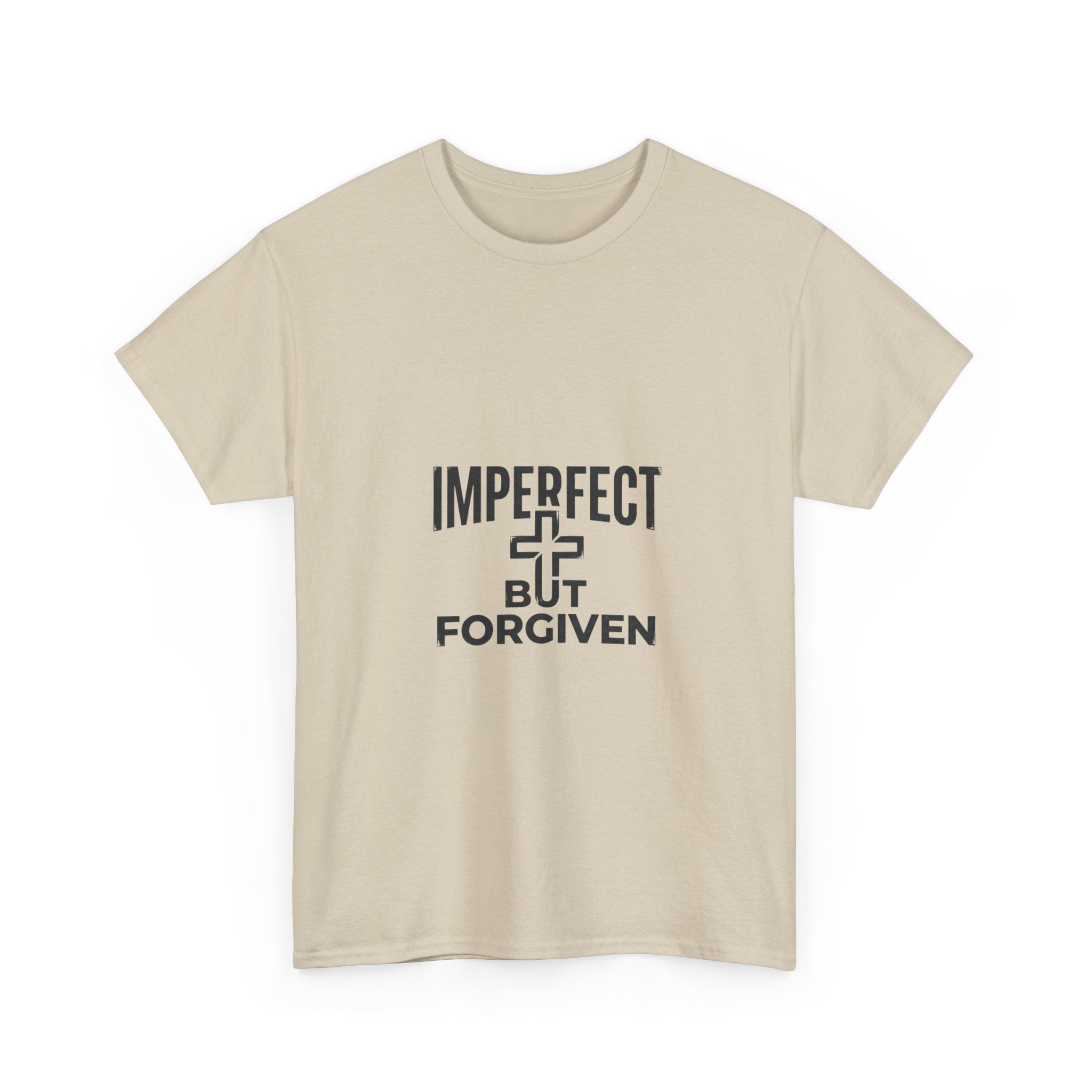Imperfect But Forgiven T-Shirt | Christian Cross Faith Tee, Religious Apparel