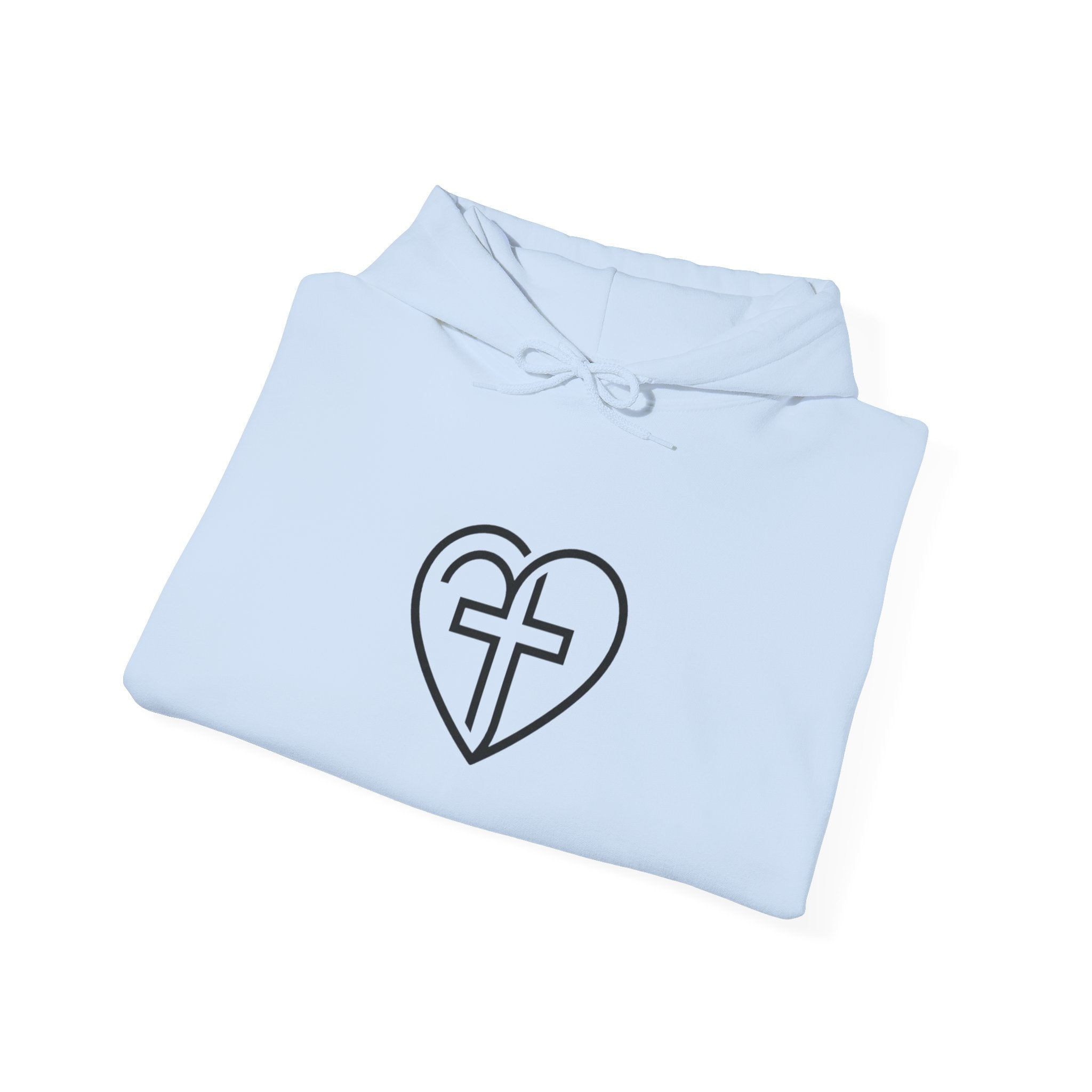 Christian Heart Cross Hoodie