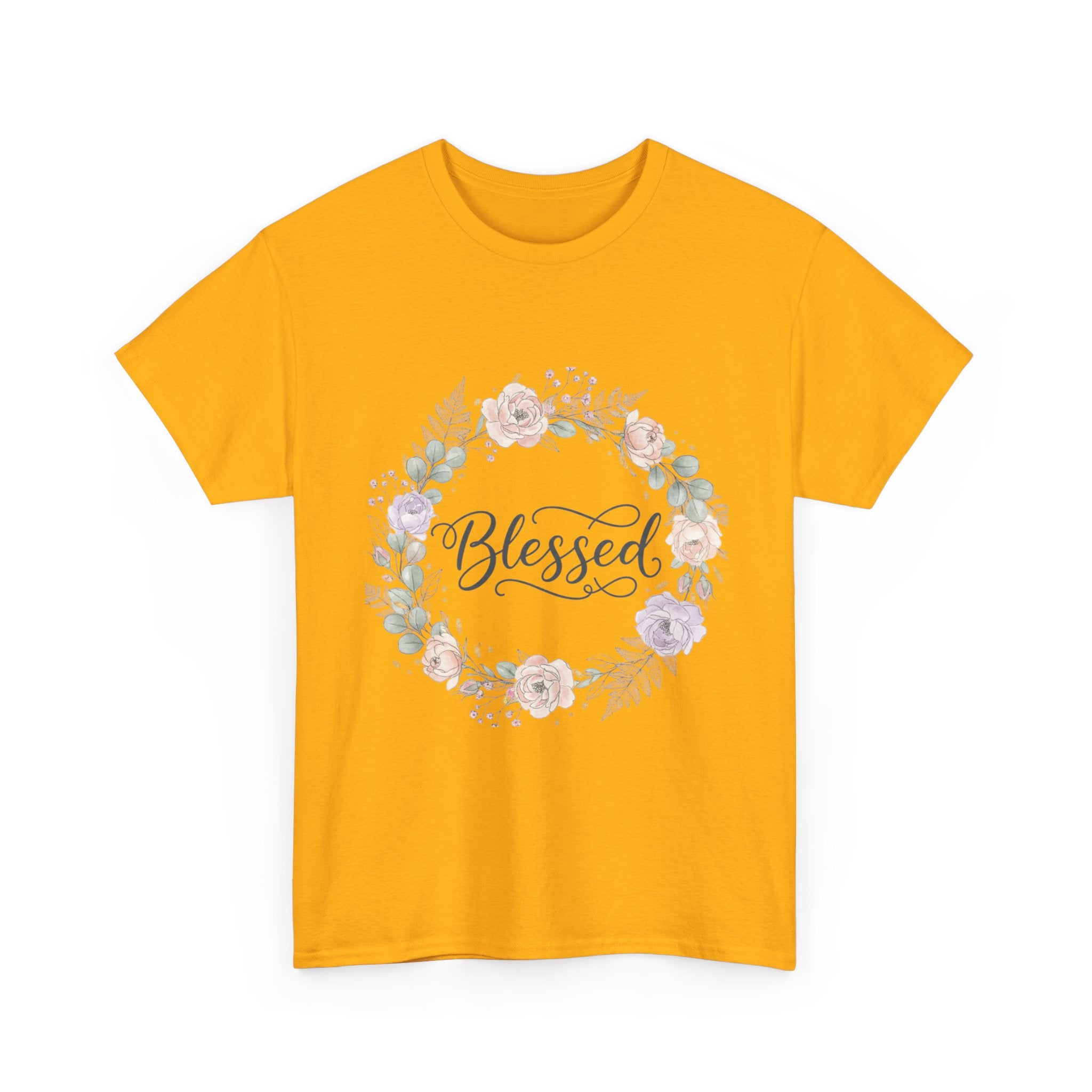 Blessed Floral Tee Christian Inspirational T-Shirt