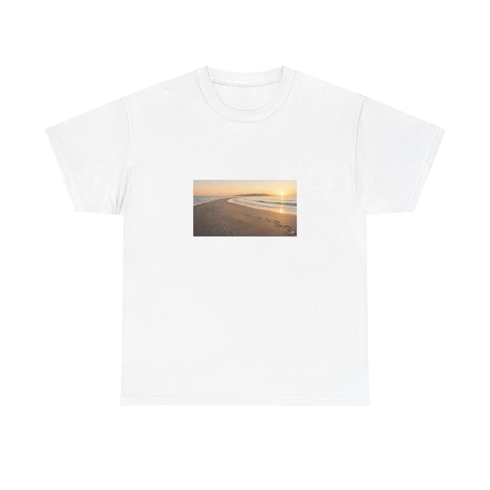 Footprints in the sand poem t-shirt