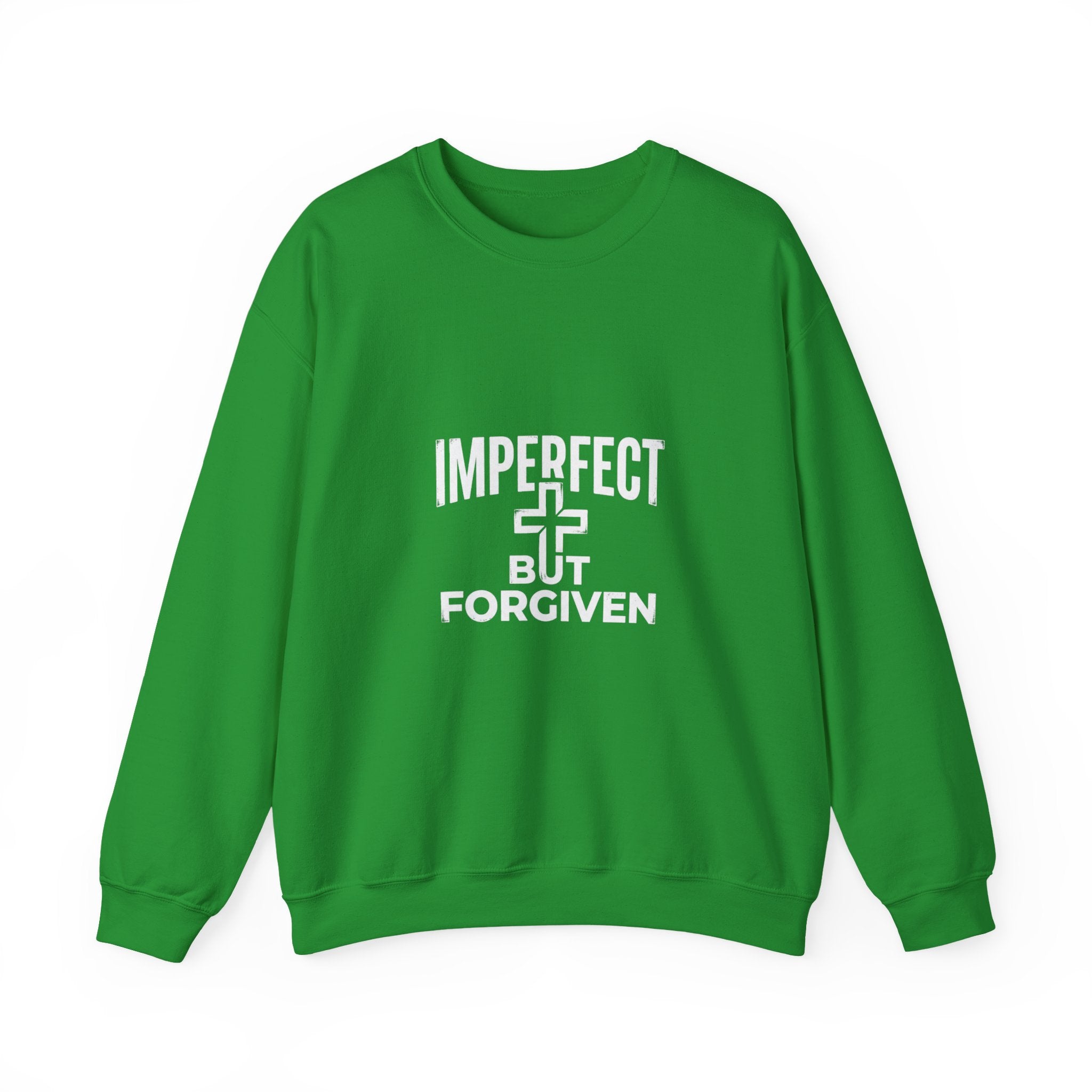 Imperfect But Forgiven sweatshirt | Christian faith cross crewneck