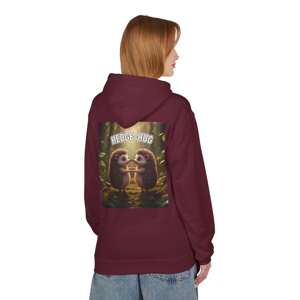 Hedge Hug Hedgehogs Hoodie | Cute Animal Woodland Illustration