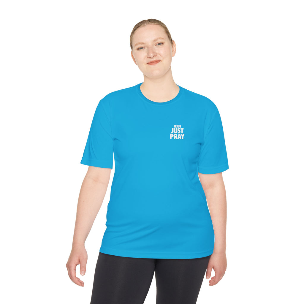 Moisture-Wicking Tee — Minimal "Just Play" Athletic Shirt